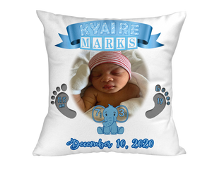 Custom Baby Announcement Pillows