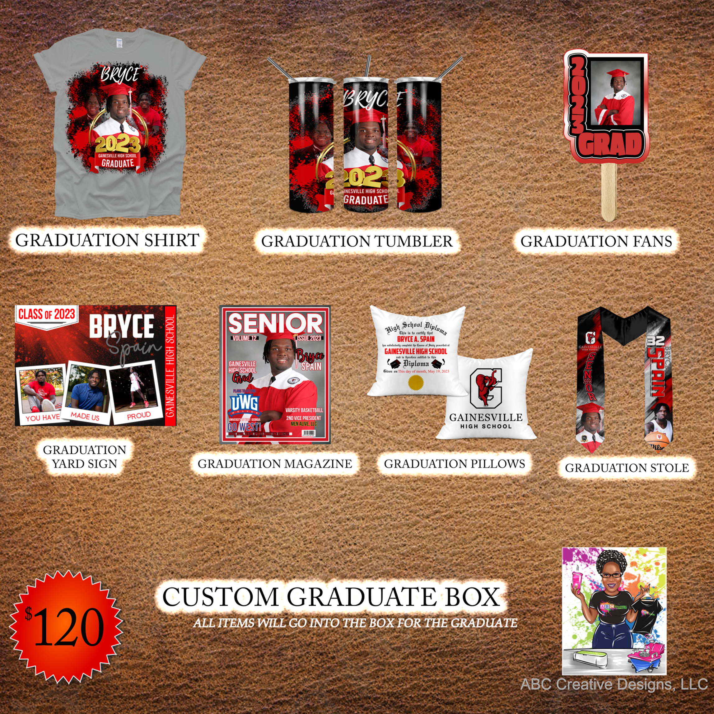 Custom Graduate Box (Keepsakes for the Graduate)