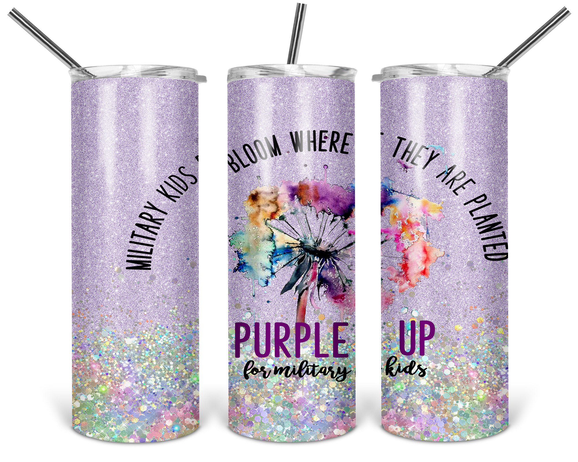 Month Military Child 20 oz Skinny Tumblers