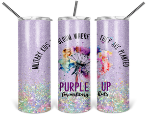 Month Military Child 20 oz Skinny Tumblers