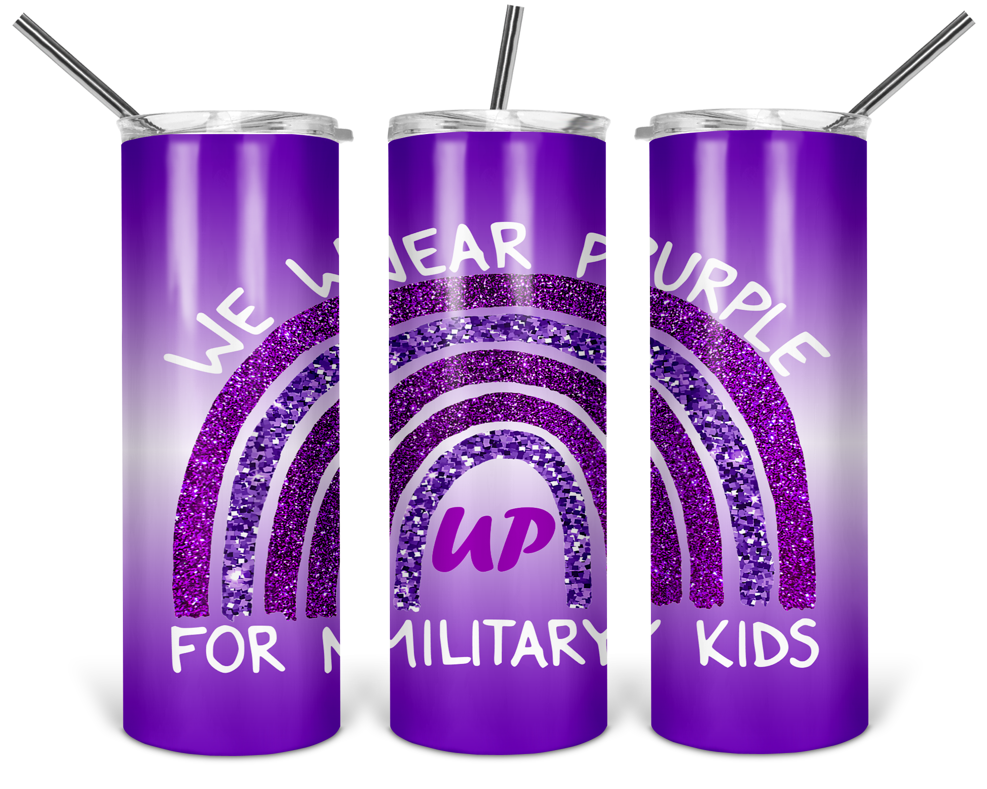 Month Military Child 20 oz Skinny Tumblers