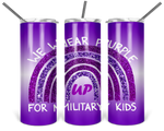 Load image into Gallery viewer, Month Military Child 20 oz Skinny Tumblers
