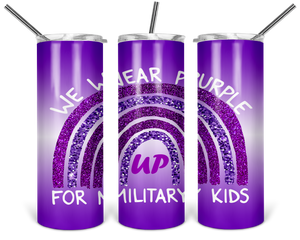 Month Military Child 20 oz Skinny Tumblers