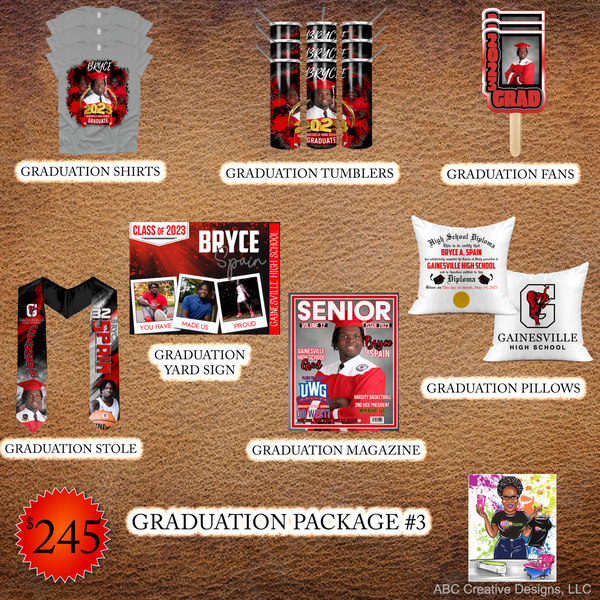 Custom Graduation Package #3 – ABC Creative Designs LLC