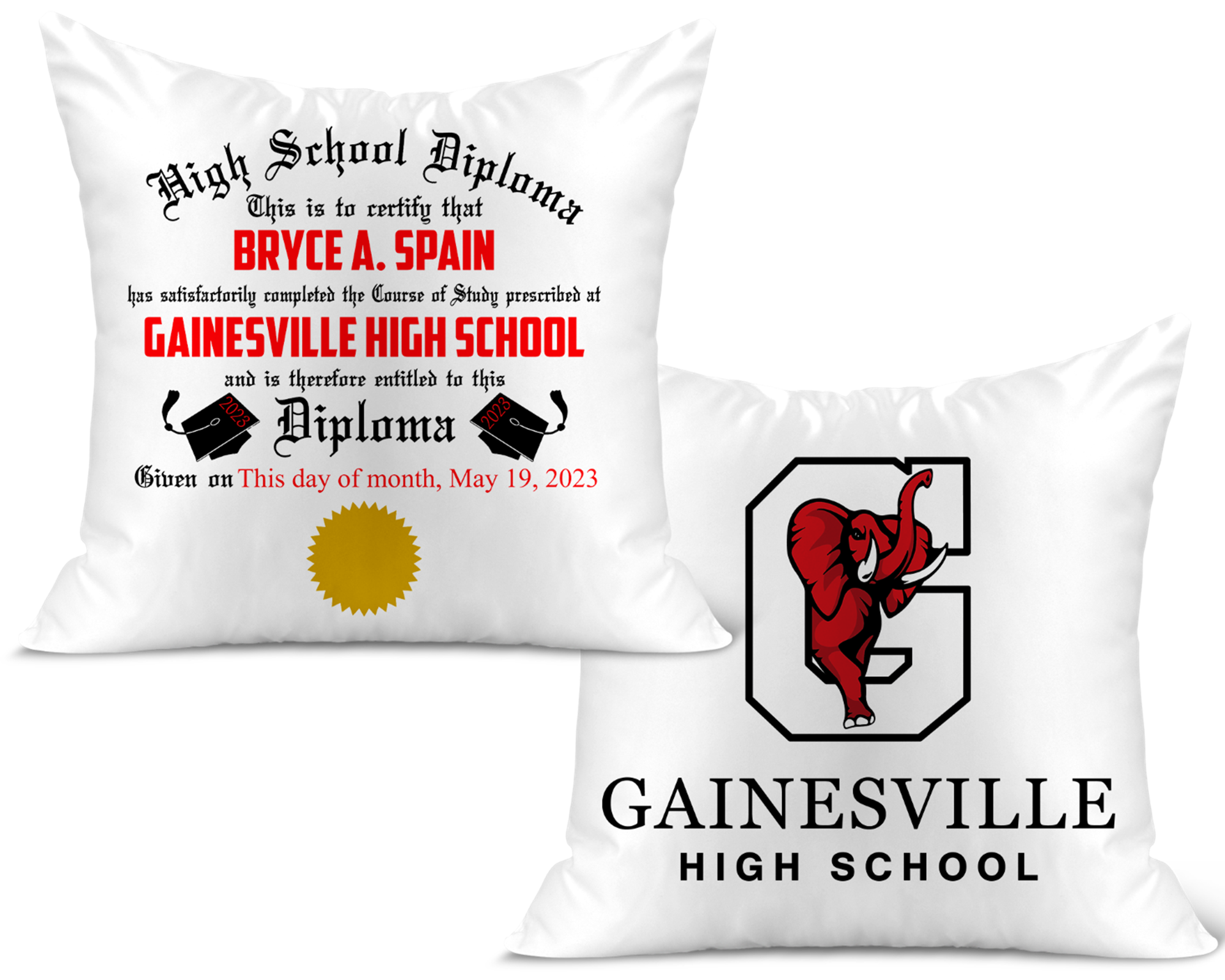 Graduation Diploma Pillow