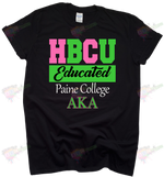 Load image into Gallery viewer, Custom HBCU Educated - Greek tshirts
