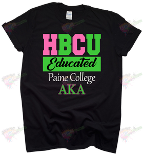 Custom HBCU Educated - Greek tshirts