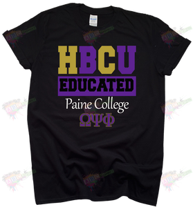 Custom HBCU Educated - Greek tshirts