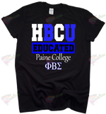 Load image into Gallery viewer, Custom HBCU Educated - Greek tshirts
