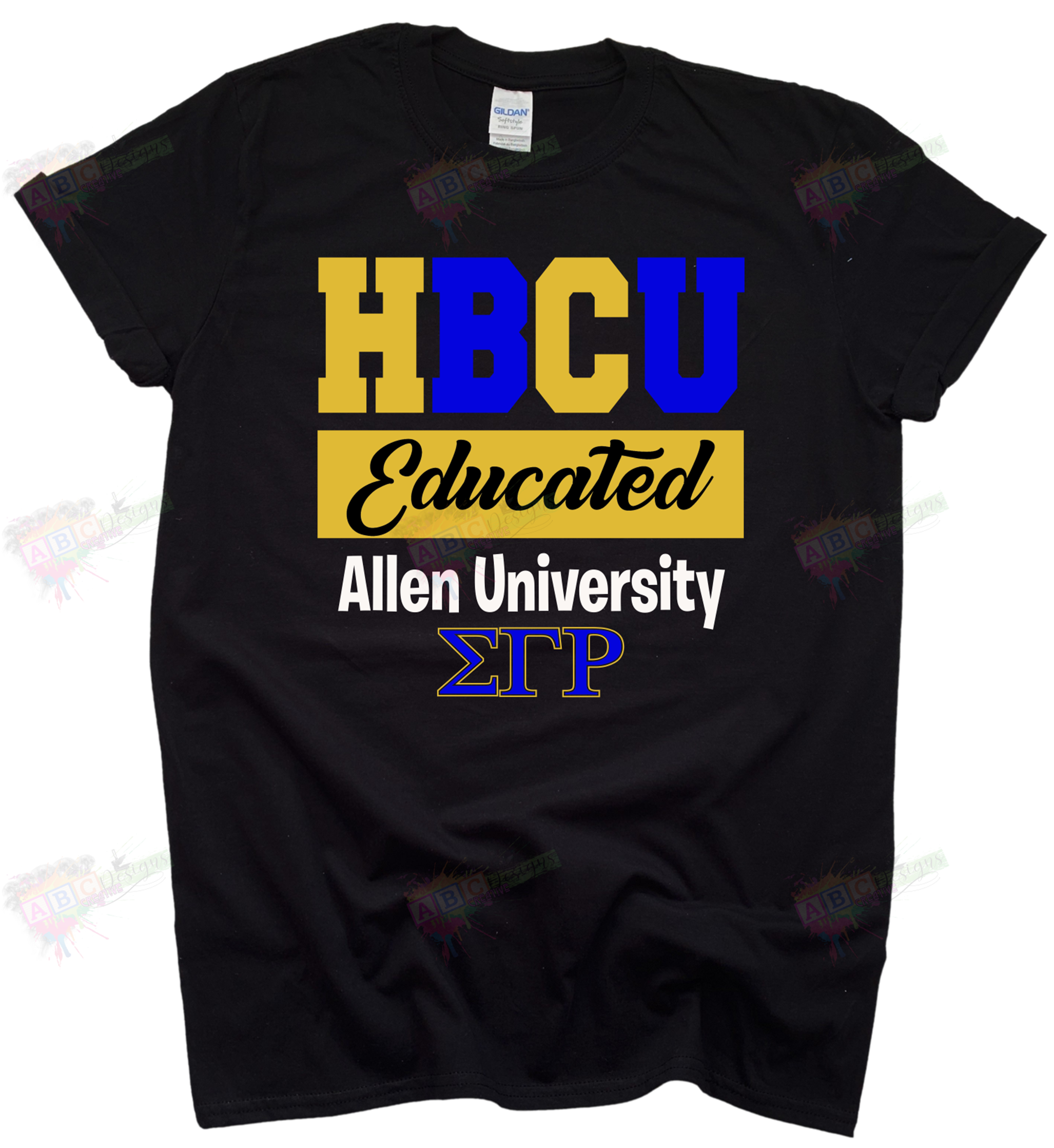 Custom HBCU Educated - Greek tshirts