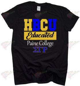 Custom HBCU Educated - Greek tshirts