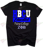 Load image into Gallery viewer, Custom HBCU Educated - Greek tshirts
