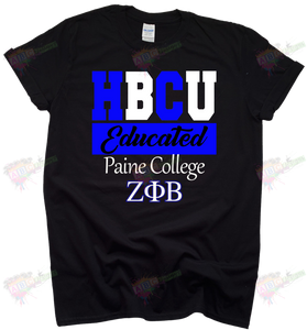 Custom HBCU Educated - Greek tshirts