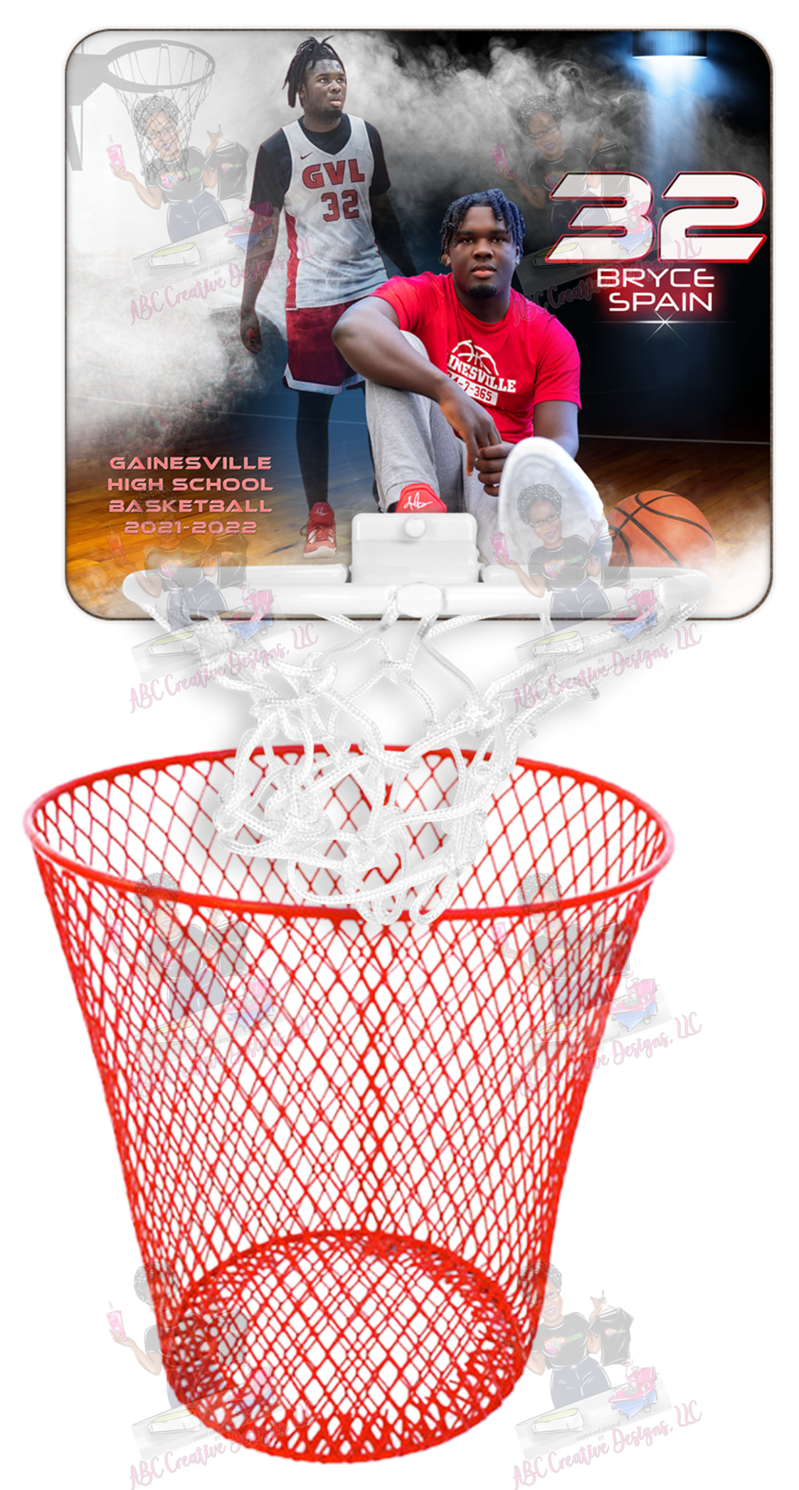 Custom Team Basketball Hoop with Basket