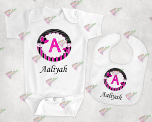 Baby One Piece/Bib Set