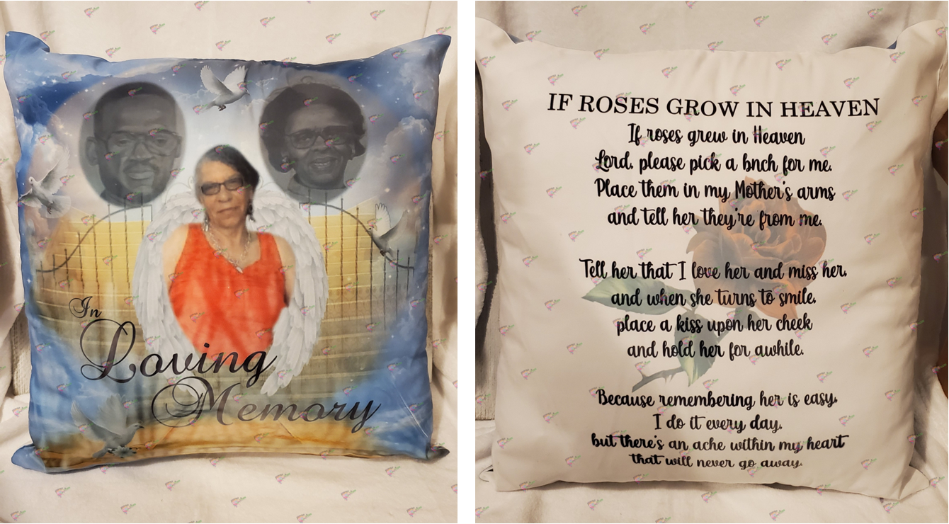 Custom In Memory pillow