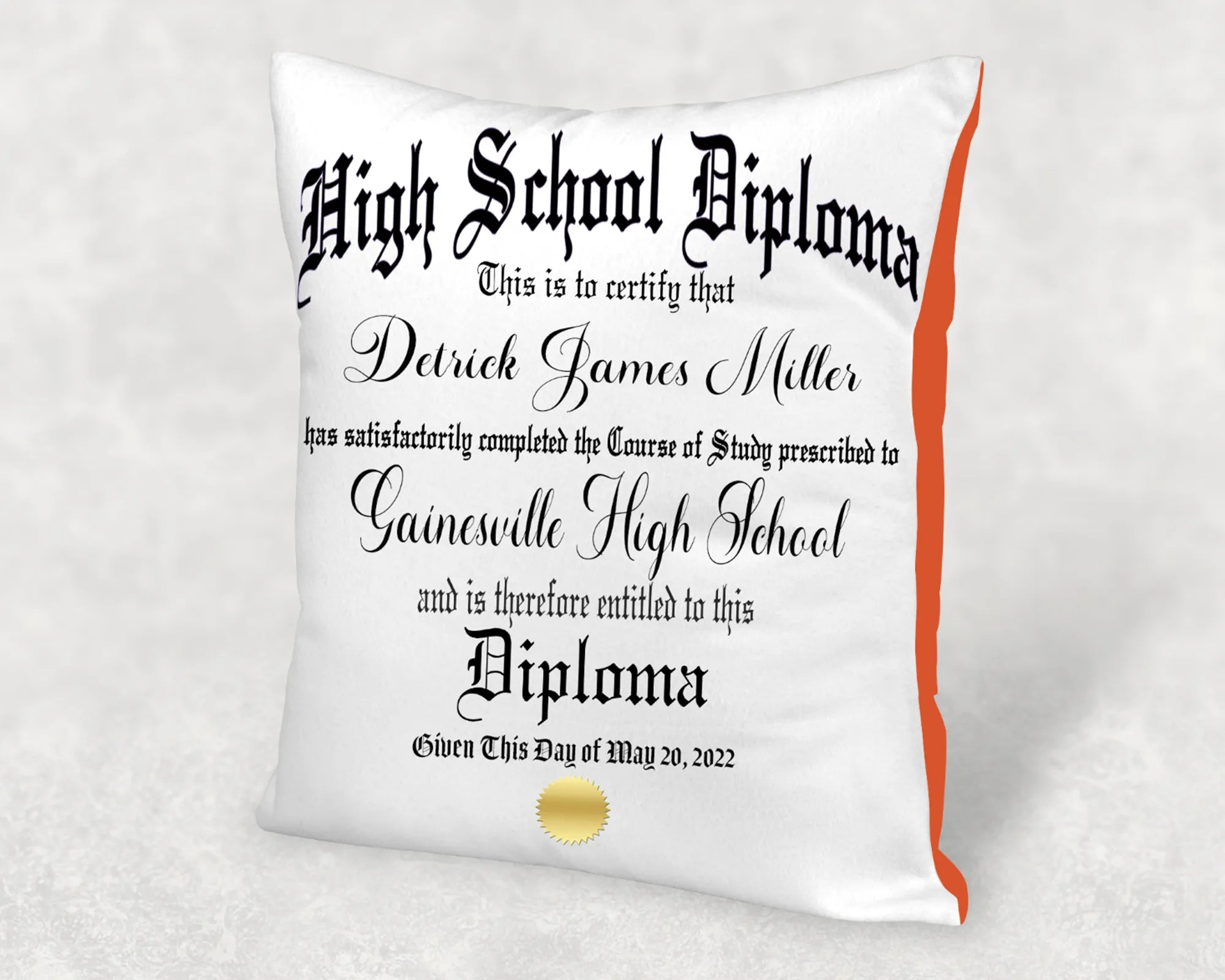 Graduation Diploma Pillow