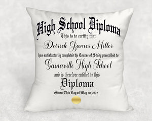 Graduation Diploma Pillow